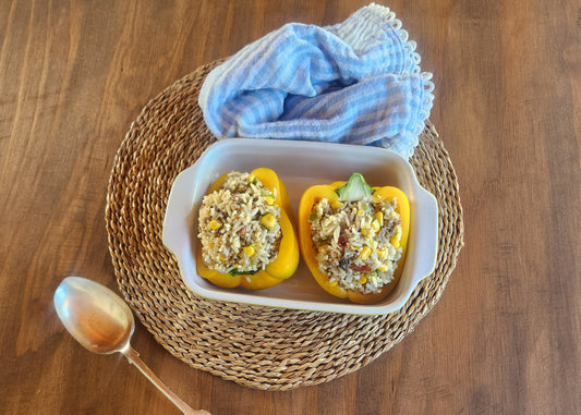 Spicy Stuffed Baked Pepper